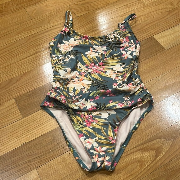 Kona sol women’s one piece tropical print swimsuit size xsmall . - Picture 1 of 9